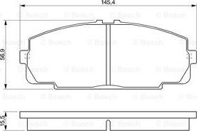 BOSCH 0 986 424 319 - Тормозные колодки, дисковые, комплект avtokuzovplus.com.ua