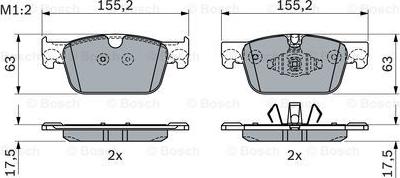 BOSCH 0 986 424 333 - Тормозные колодки, дисковые, комплект avtokuzovplus.com.ua