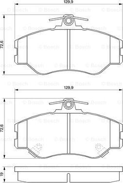 BOSCH 0 986 424 368 - Гальмівні колодки, дискові гальма autocars.com.ua