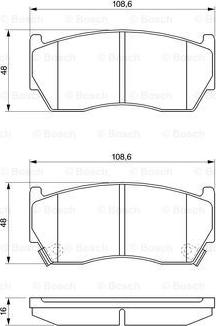 BOSCH 0 986 424 369 - ГАЛЬМІВНІ КОЛОДКИ. ДИСКОВІ autocars.com.ua