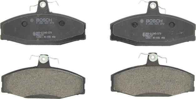 BOSCH 0 986 424 373 - Гальмівні колодки, дискові гальма autocars.com.ua