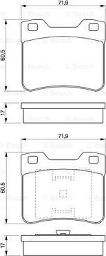 BOSCH 0 986 424 411 - Тормозные колодки, дисковые, комплект autodnr.net