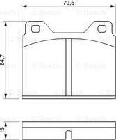 BOSCH 0 986 424 419 - Тормозные колодки, дисковые, комплект autodnr.net