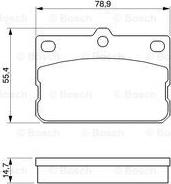 BOSCH 0 986 424 422 - Гальмівні колодки, дискові гальма autocars.com.ua