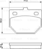 BOSCH 0 986 424 423 - Гальмівні колодки, дискові гальма autocars.com.ua