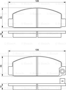 BOSCH 0 986 424 426 - Гальмівні колодки, дискові гальма autocars.com.ua