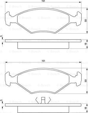 BOSCH 0 986 424 458 - Колодки тормозные дисковые autocars.com.ua