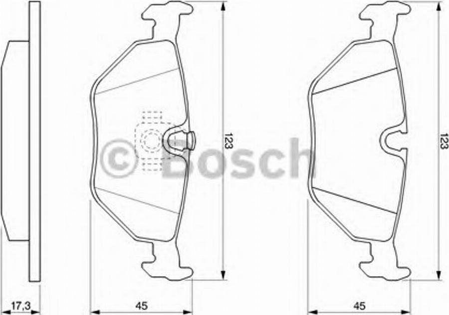 BOSCH 0 986 424 459 - Тормозные колодки, дисковые, комплект autodnr.net