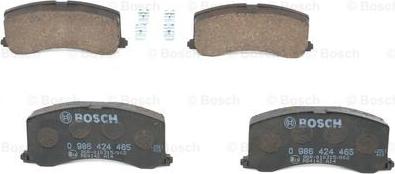 BOSCH 0 986 424 465 - Тормозные колодки, дисковые, комплект avtokuzovplus.com.ua