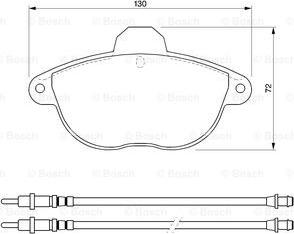 BOSCH 0 986 424 473 - Тормозные колодки, дисковые, комплект avtokuzovplus.com.ua