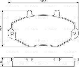 BOSCH 0 986 424 492 - Гальмівні колодки, дискові гальма autocars.com.ua