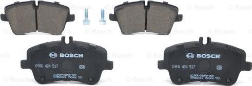 BOSCH 0 986 424 517 - Тормозные колодки, дисковые, комплект autodnr.net