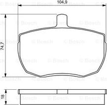 BOSCH 0 986 424 567 - Гальмівні колодки, дискові гальма autocars.com.ua