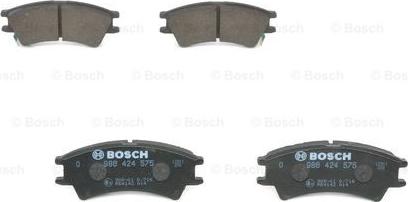 BOSCH 0 986 424 575 - Тормозные колодки, дисковые, комплект avtokuzovplus.com.ua