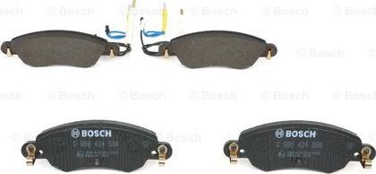 BOSCH 0 986 424 598 - Тормозные колодки, дисковые, комплект autodnr.net