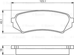 BOSCH 0 986 424 641 - ДИСКОВI КОЛОДКИ ЗАДНI autocars.com.ua