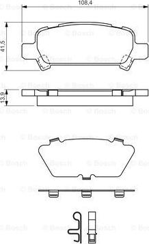 BOSCH 0 986 424 650 - Тормозные колодки, дисковые, комплект avtokuzovplus.com.ua