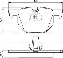 BOSCH 0 986 424 653 - Тормозные колодки, дисковые, комплект avtokuzovplus.com.ua