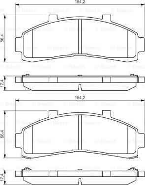 BOSCH 0 986 424 656 - Тормозные колодки, дисковые, комплект autodnr.net