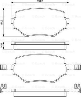 BOSCH 0 986 424 669 - Гальмівні колодки, дискові гальма autocars.com.ua