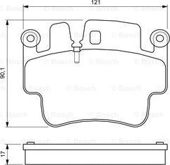 BOSCH 0 986 424 681 - Тормозные колодки, дисковые, комплект autodnr.net