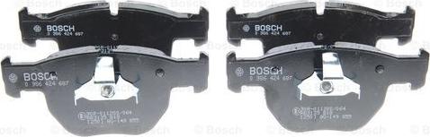 BOSCH 0 986 424 687 - Тормозные колодки, дисковые, комплект avtokuzovplus.com.ua