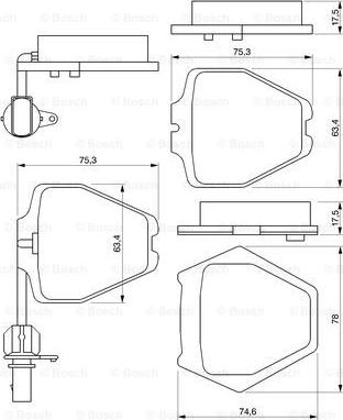 BOSCH 0 986 424 690 - Тормозные колодки, дисковые, комплект autodnr.net