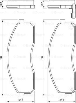 BOSCH 0 986 424 714 - Тормозные колодки, дисковые, комплект avtokuzovplus.com.ua