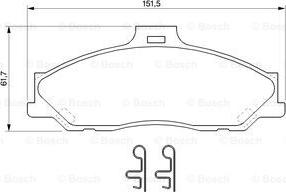 BOSCH 0 986 424 720 - Гальмівні колодки, дискові гальма autocars.com.ua