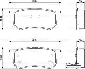 BOSCH 0 986 424 728 - Тормозные колодки, дисковые, комплект avtokuzovplus.com.ua