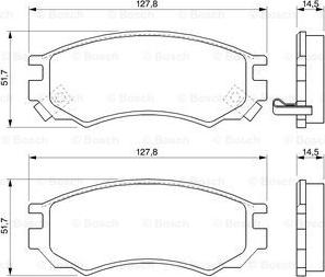 BOSCH 0 986 424 733 - Гальмівні колодки, дискові гальма autocars.com.ua