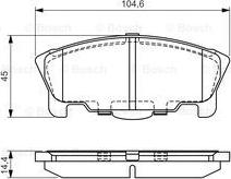 BOSCH 0 986 424 737 - Гальмівні колодки, дискові гальма autocars.com.ua