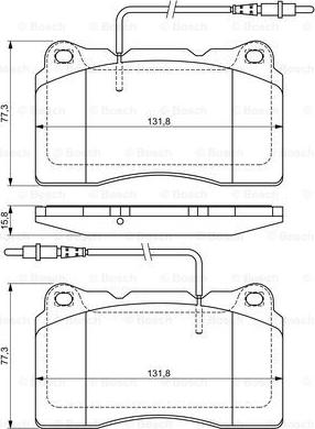 BOSCH 0 986 424 738 - Тормозные колодки, дисковые, комплект avtokuzovplus.com.ua