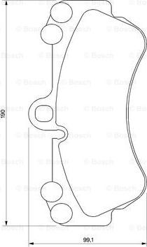 BOSCH 0 986 424 740 - Колодка гальм. диск. PORSCHE. VW CAYENNE 955. TOUAREG 7LA. 7L6. 7L7. передн. вир-во Bosch autocars.com.ua