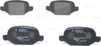 BOSCH 0 986 424 756 - Тормозные колодки, дисковые, комплект avtokuzovplus.com.ua