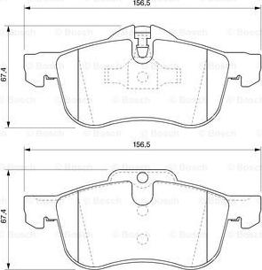 BOSCH 0 986 424 758 - Гальмівні колодки, дискові гальма autocars.com.ua