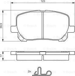 BOSCH 0 986 424 761 - Тормозные колодки, дисковые, комплект avtokuzovplus.com.ua