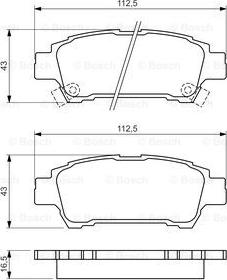 BOSCH 0 986 424 762 - Тормозные колодки, дисковые, комплект avtokuzovplus.com.ua