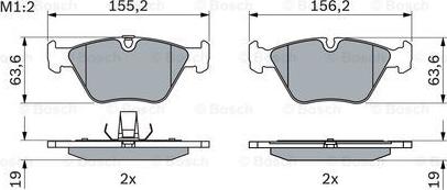 BOSCH 0 986 424 767 - Тормозные колодки, дисковые, комплект avtokuzovplus.com.ua