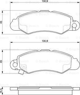 BOSCH 0 986 424 804 - Гальмівні колодки, дискові гальма autocars.com.ua