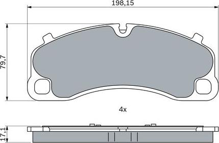 BOSCH 0 986 424 925 - Гальмівні колодки, дискові гальма autocars.com.ua