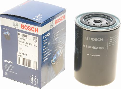 BOSCH 0 986 452 001 - Масляный фильтр avtokuzovplus.com.ua