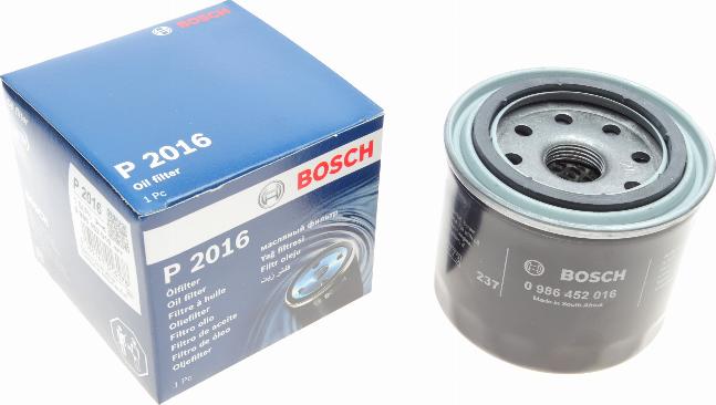 BOSCH 0 986 452 016 - Масляный фильтр avtokuzovplus.com.ua