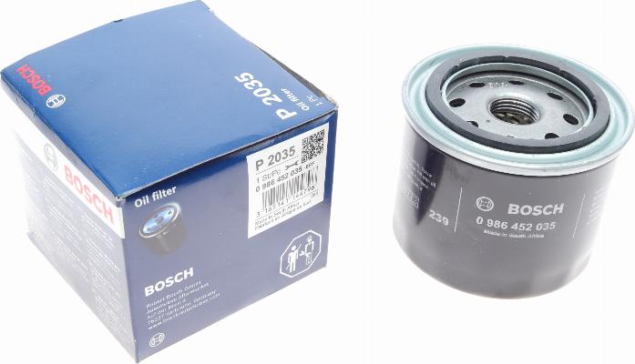 BOSCH 0 986 452 035 - Масляний фільтр autocars.com.ua