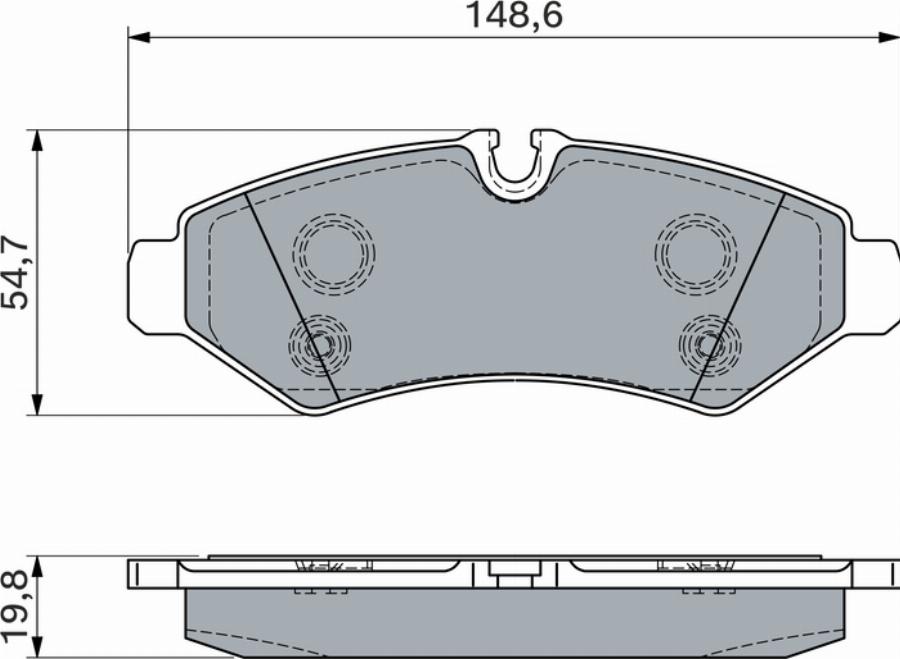 BOSCH 0 986 460 025 - Тормозные колодки, дисковые, комплект autodnr.net