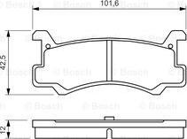 BOSCH 0 986 460 080 - Тормозные колодки, дисковые, комплект autodnr.net