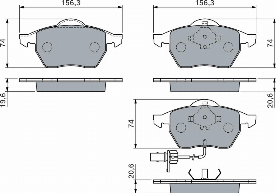 BOSCH 0 986 460 118 - Тормозные колодки, дисковые, комплект autodnr.net