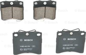 BOSCH 0 986 460 954 - Тормозные колодки, дисковые, комплект avtokuzovplus.com.ua