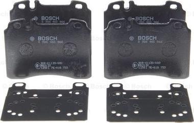 BOSCH 0 986 460 966 - Тормозные колодки, дисковые, комплект avtokuzovplus.com.ua