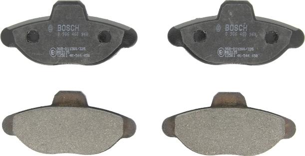 BOSCH 0 986 460 968 - Гальмівні колодки, дискові гальма autocars.com.ua
